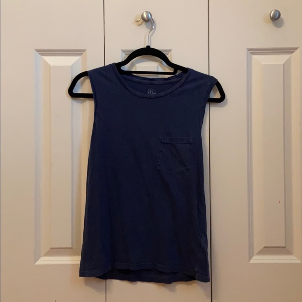 Navy J. Crew tank top, size XS